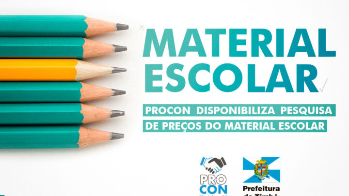 Procon Timbó divulga pesquisa de preços do material escolar e orienta pais sobre itens da lista