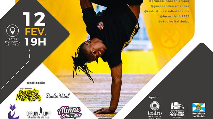 Timbó promove evento “Unidos na Dança” com o famoso B-Boy Neguin