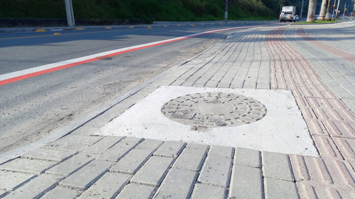 Obra em Blumenau | Próxima semana terá serviço da BRK em poços de visita na Rua Hermann Huscher