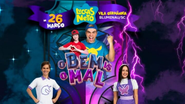 Fenômeno do Youtube,  Luccas Neto fará show na Vila Germânica em Blumenau