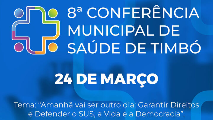 Timbó – Últimos dias para envio de propostas de melhorias na Saúde para Conferência Municipal