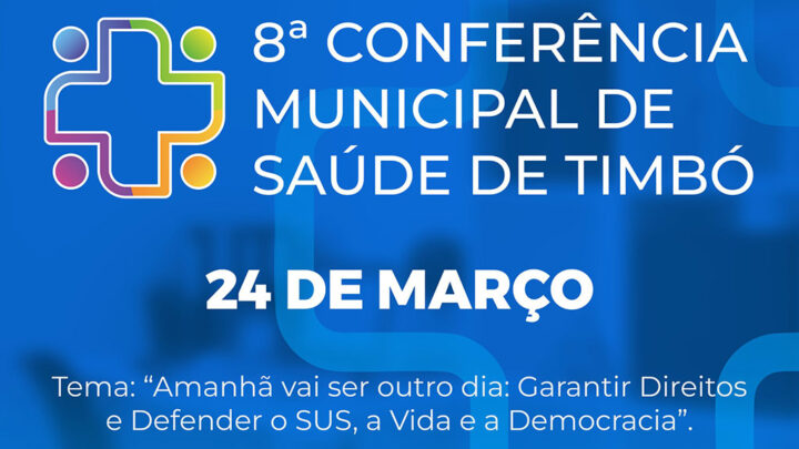 Secretaria de Saúde de Timbó recebe propostas para Conferência Municipal até esta sexta-feira
