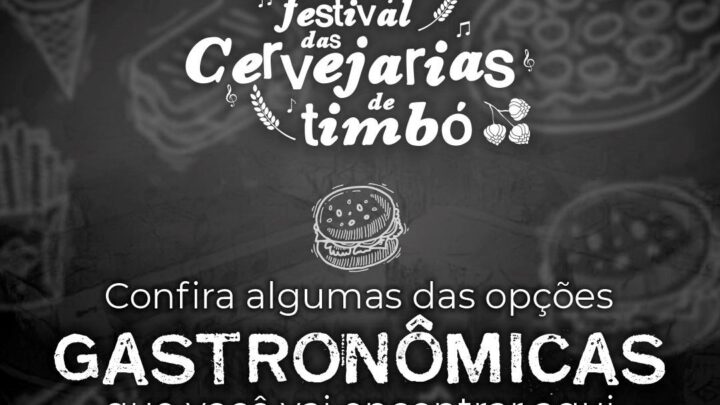 Festival das Cervejarias de Timbó terá grande variedade gastronômica