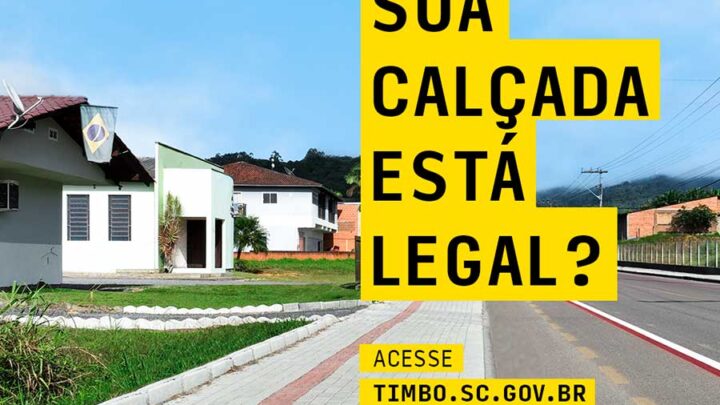 Prefeitura de Timbó tem programa que ajuda moradores a regularizarem suas calçadas