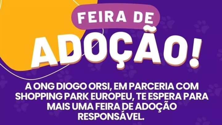 ONG promove feira de adoção de filhotes abandonados
