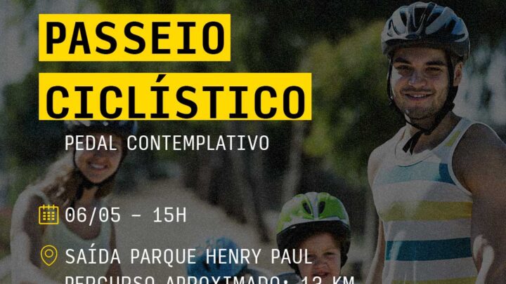 Timbó abre Campanha do Maio Amarelo com passeio ciclístico neste sábado