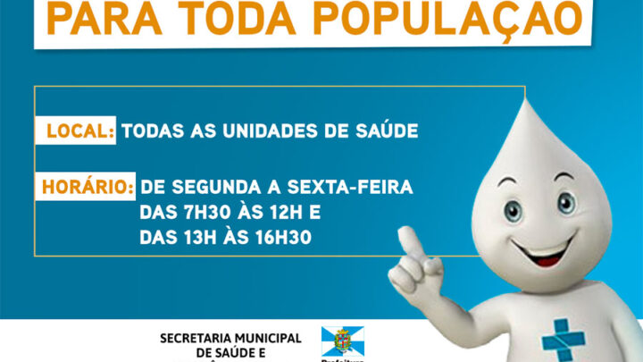 Vacina contra Influenza é liberada para toda a população em Timbó