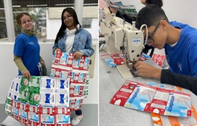 Estudantes do SENAI Blumenau produzem mantas térmicas para pessoas em situação de rua