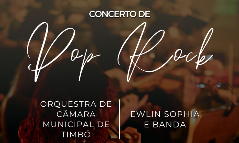 Orquestra de Timbó promove Concerto Pop Rock no Teatro Municipal