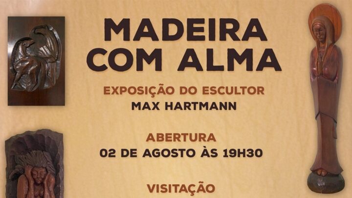 CIC Timbó recebe exposição Madeira com a Alma do escultor Max Hartmann