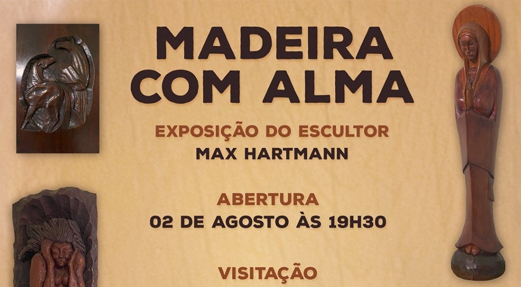 CIC Timbó recebe exposição Madeira com a Alma do escultor Max Hartmann
