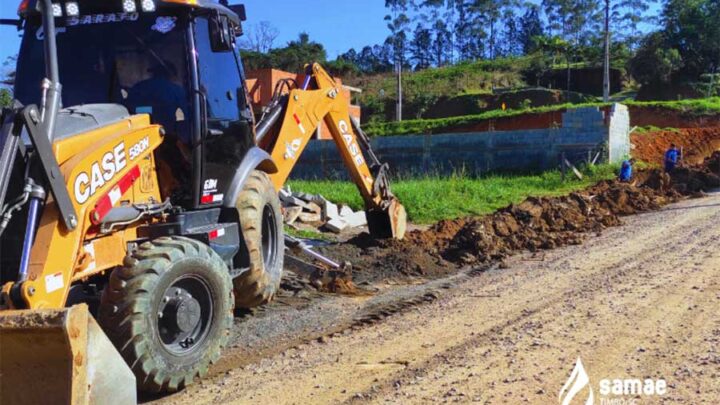Timbó – Rua Canoinhas recebe novas redes de água