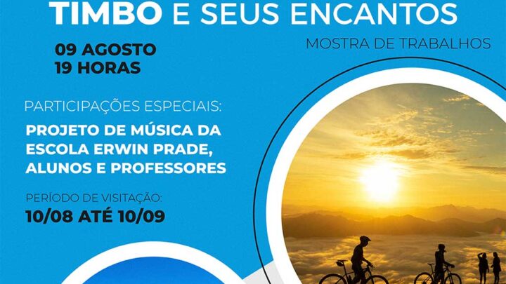 Casa do Poeta Lindolf Bell recebe Mostra de Trabalhos: Timbó e seus Encantos