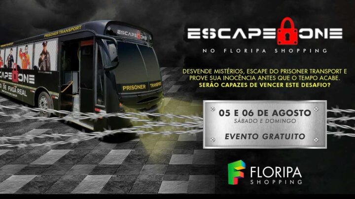 Você consegue escapar? Floripa Shopping traz o game Escape One Bus – Alcatraz