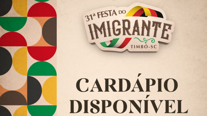 Confira os valores da gastronomia da 31ª Festa do Imigrante de Timbó