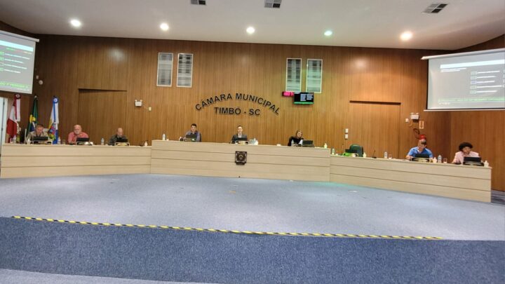 Câmara de Timbó – Vereadores aprovam Projetos e Mensagens Retificativas durante Sessão Ordinária