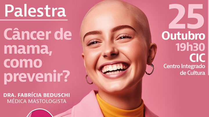 Palestra sobre prevenção ao câncer de mama é nesta quarta-feira em Timbó