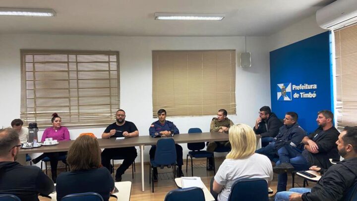 Defesa Civil de Timbó emite alerta para chuvas e deslizamentos