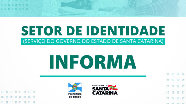 Setor de Identidade não terá atendimento na próxima semana em Timbó