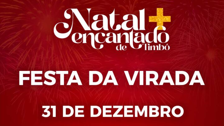 Timbó terá programação de shows e queima de fogos na virada do ano