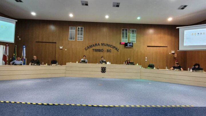Câmara de Timbó – Vereadores realizam Sessão Ordinária e votam vários Projetos