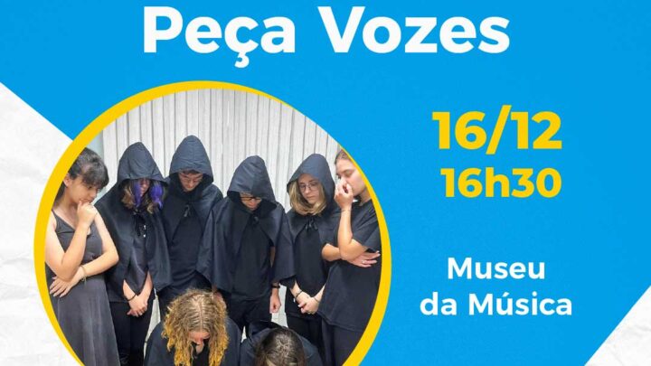 Museu da Música de Timbó recebe a peça Vozes no dia 16 de dezembro