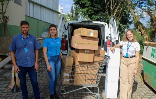 Ação solidária ilumina espaços de entidades assistenciais em Blumenau