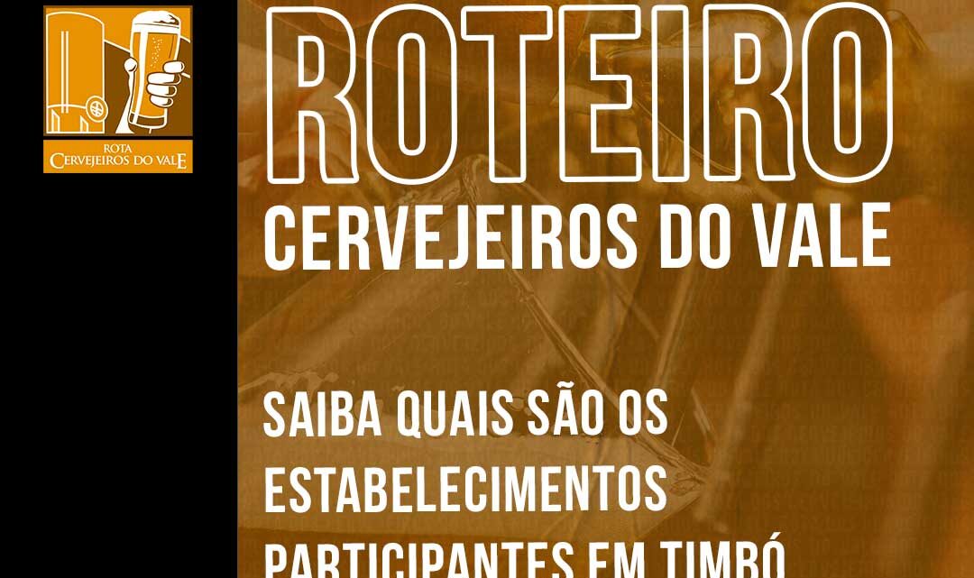 Timbó faz parte do Roteiro Cervejeiros do Vale