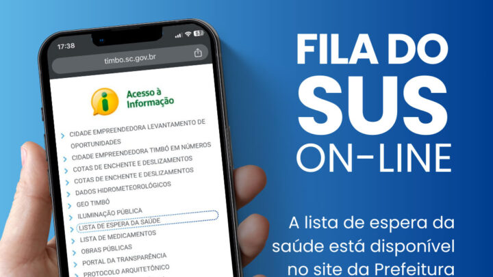 Fila do SUS agora está mais fácil de acessar através do site da Prefeitura de Timbó