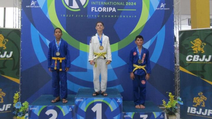 Atletas do Jiu-Jitsu de Timbó conquistam Ouro no Internacional Kids