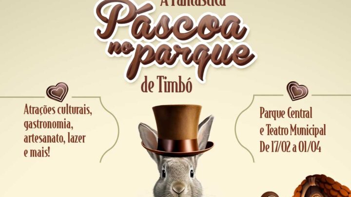 Fantástica Páscoa no Parque de Timbó inicia neste sábado