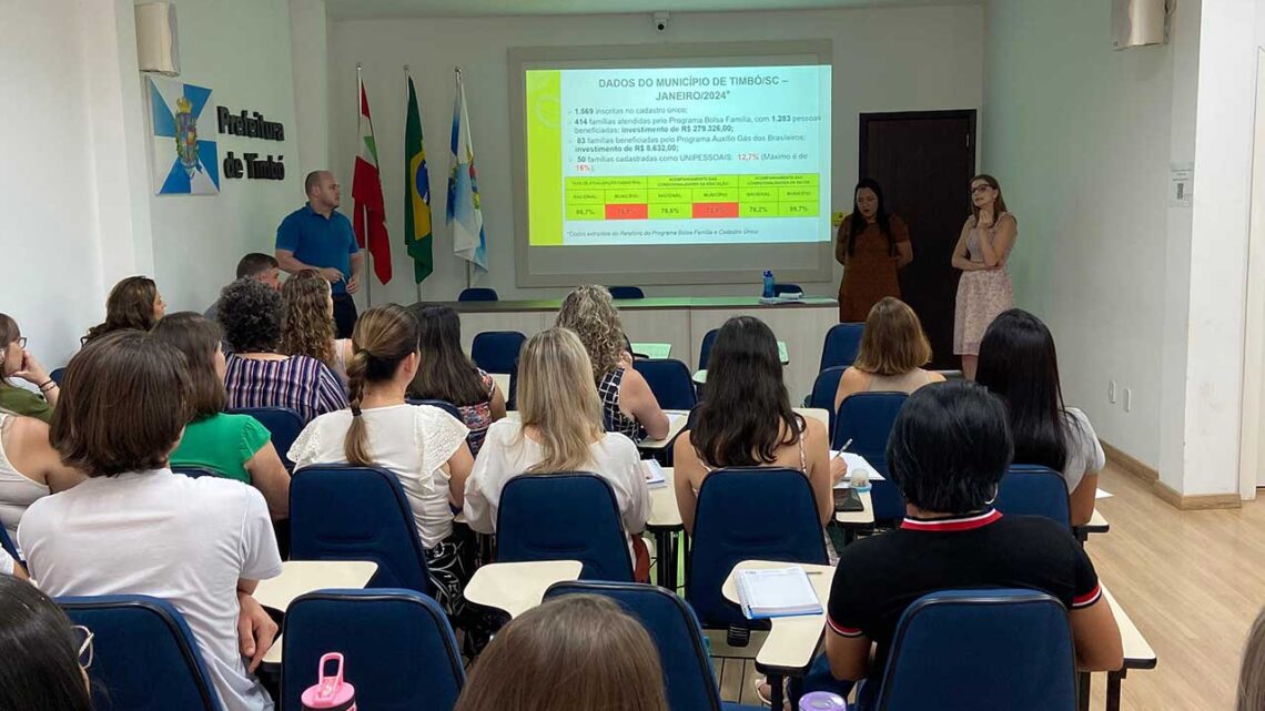 Assistência Social de Timbó reúne equipe para planejamento estratégico para 2024