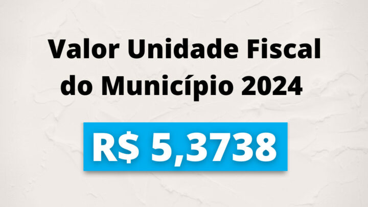 Prefeitura de Timbó apresenta valor da UFM para 2024