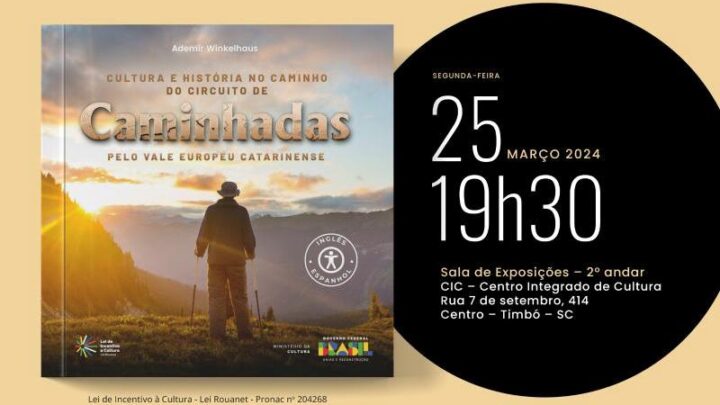 Ademir Winkelhaus, lança o Livro Caminhadas pelo Vale Europeu Catarinense