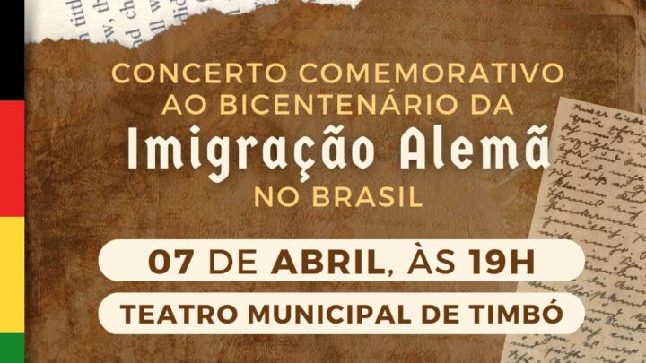 Timbó realiza Concerto do Bicentenário da Imigração Alemã no Brasil
