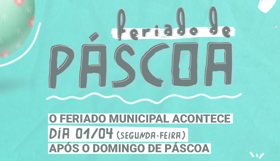 Confira como será o feriado de Páscoa em Timbó