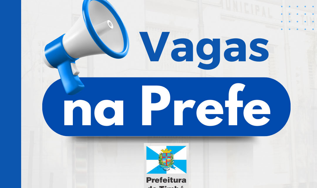 Semed Timbó lança ato convocatório para vaga de Auxiliar Operacional em serviços gerais de limpeza e cozinha