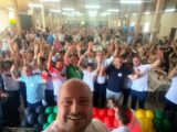 Eleições 2024 – Mais de mil e quinhetas pessoas comparecem em evento do MDB para apoiar Roger Knipers  como pré-candidato à Prefeitura de Indaial