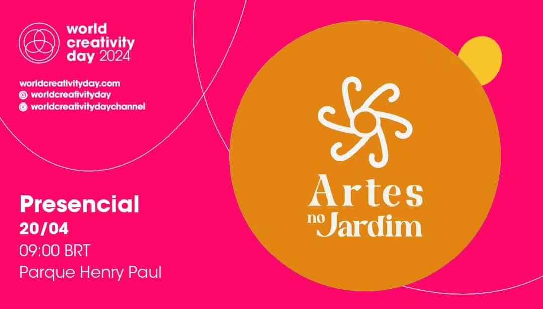 Dia Mundial da Criatividade será marcado por eventos em Timbó e a Associação Artes no Jardim