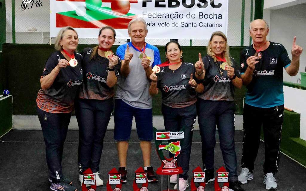 Timbó conquista pelo quarto ano consecutivo estadual de Bocha Rafa Vollo Feminina