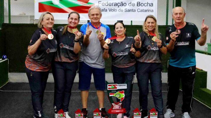 Timbó conquista pelo quarto ano consecutivo estadual de Bocha Rafa Vollo Feminina
