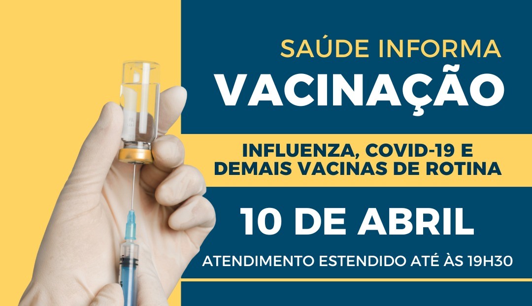 Unidade de Saúde do Bairro dos Estados terá horário estendido nesta quarta-feira para aplicação de vacinas