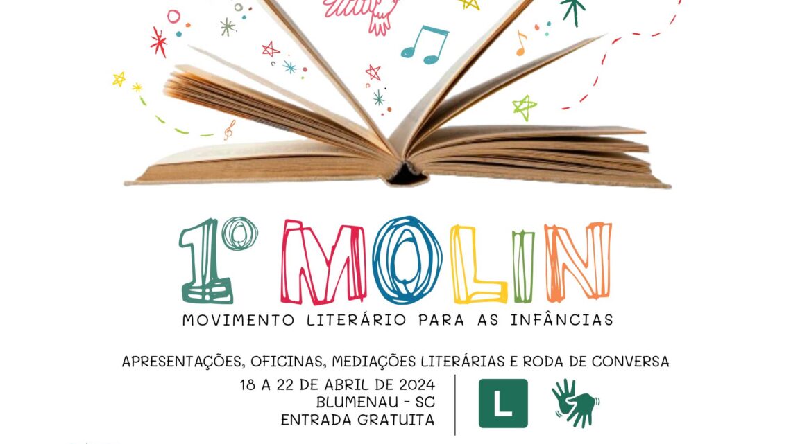 Blumenau recebe 1º MOLIN – Movimento Literário para as infâncias, de 18 a 22 de abril