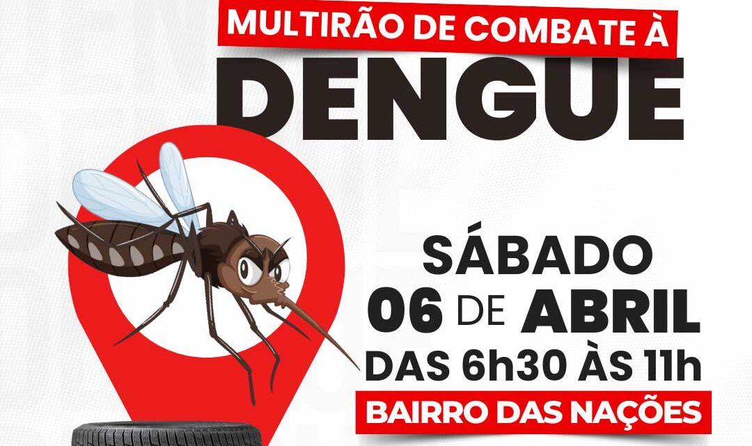 Bairro das Nações em Timbó terá Mutirão de Combate à Dengue neste sábado