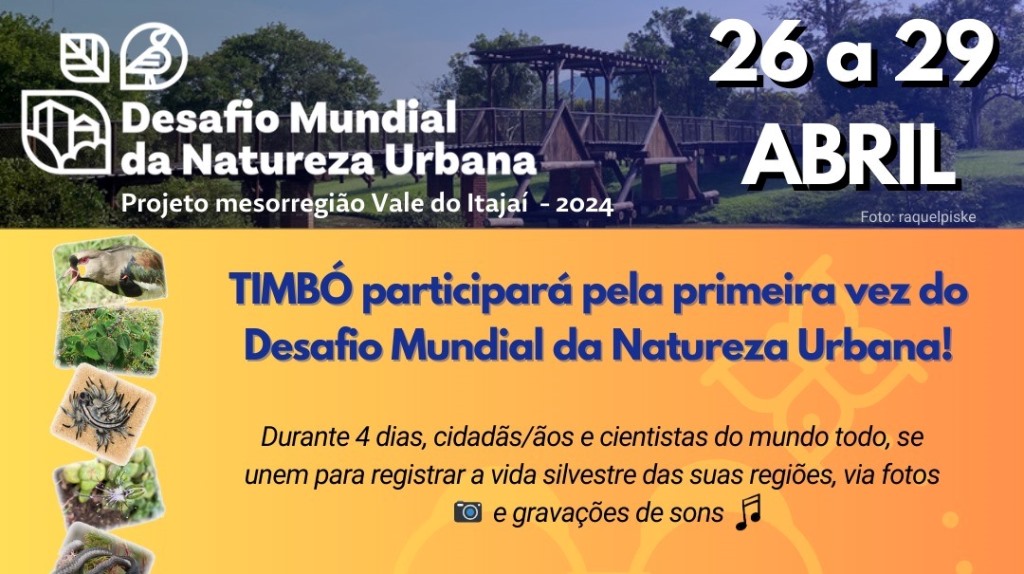 Timbó participa do Desafio Mundial da Natureza Urbana