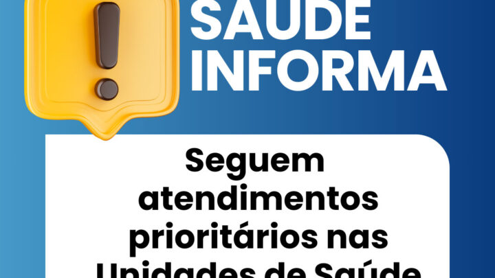 Secretaria de Saúde de Timbó segue com atendimentos prioritários nas Unidades de Saúde
