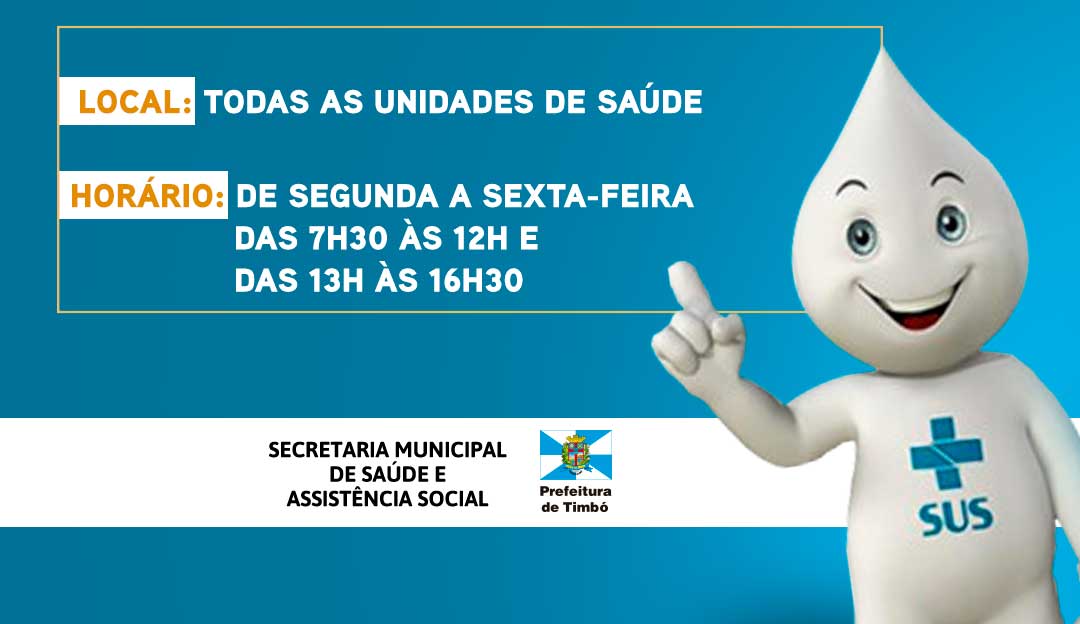 Vacina contra Gripe é liberada para toda a população em Timbó Vacina contra Gripe é liberada para toda a população em Timbó