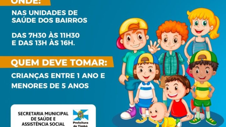 Timbó dá início à Campanha de Vacinação contra a Poliomielite