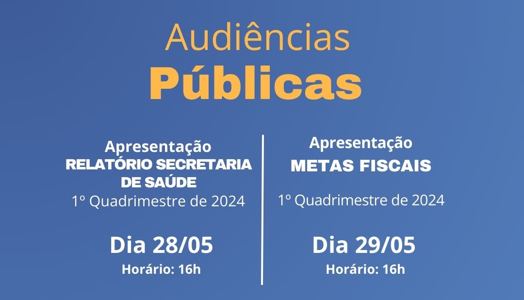Câmara Municipal de Timbó realiza Audiências Públicas nos dias 28 e 29 de maio Câmara Municipal de Timbó realiza Audiências Públicas nos dias 28 e 29 de maio