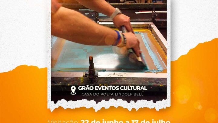 Casa do Poeta Lindolf Bell recebe exposição “Incursos Serigráficas em Moiré” do artista Robert Radünz